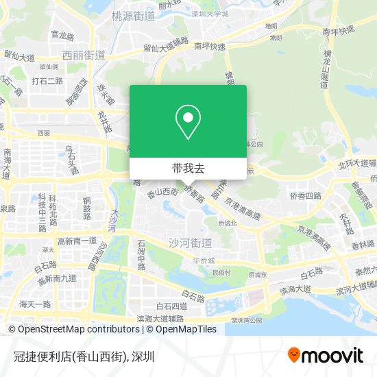 冠捷便利店(香山西街)地图