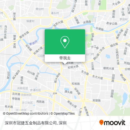 深圳市冠捷五金制品有限公司地图