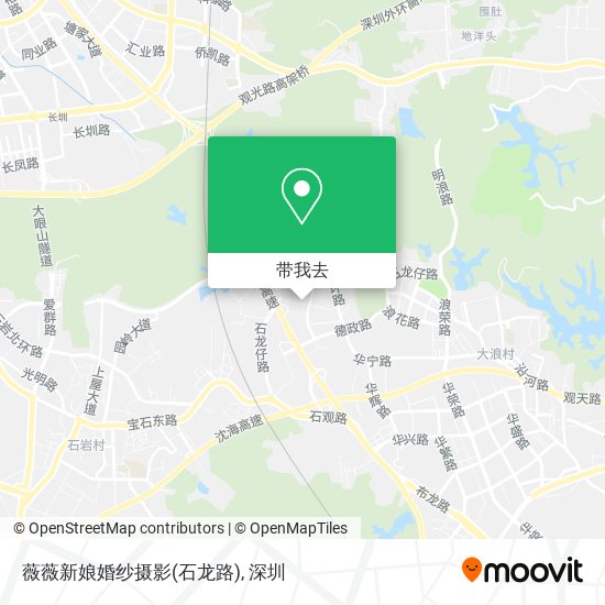薇薇新娘婚纱摄影(石龙路)地图