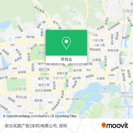 前沿实践广告(深圳)有限公司地图