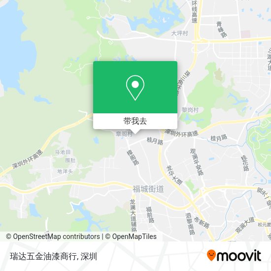 瑞达五金油漆商行地图