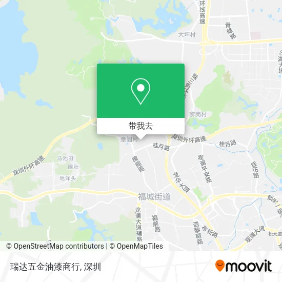 瑞达五金油漆商行地图
