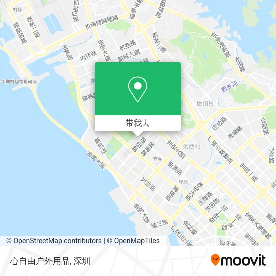 心自由户外用品地图