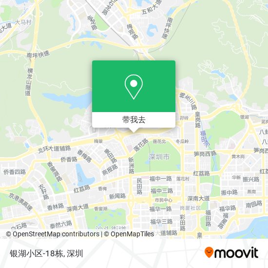 银湖小区-18栋地图