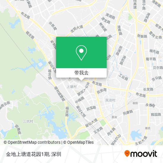 金地上塘道花园1期地图