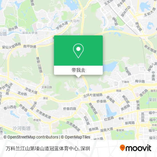 万科兰江山第瑧山道冠蓝体育中心地图