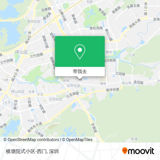 横塘院式小区-西门地图