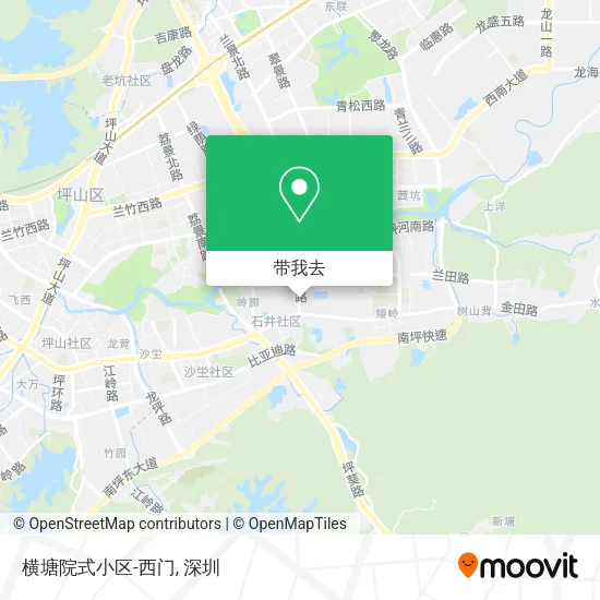 横塘院式小区-西门地图