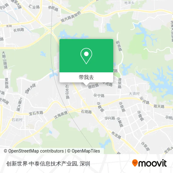 创新世界·中泰信息技术产业园地图