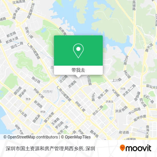 深圳市国土资源和房产管理局西乡所地图