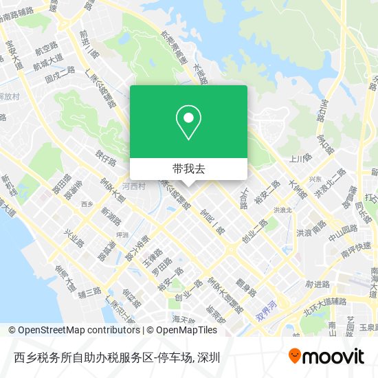 西乡税务所自助办税服务区-停车场地图