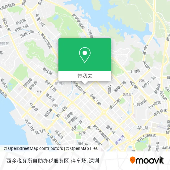 西乡税务所自助办税服务区-停车场地图