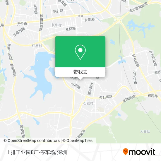 上排工业园E厂-停车场地图