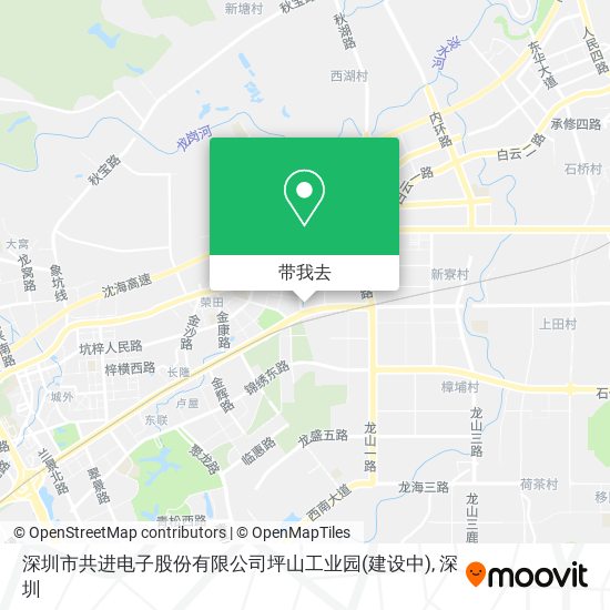深圳市共进电子股份有限公司坪山工业园(建设中)地图