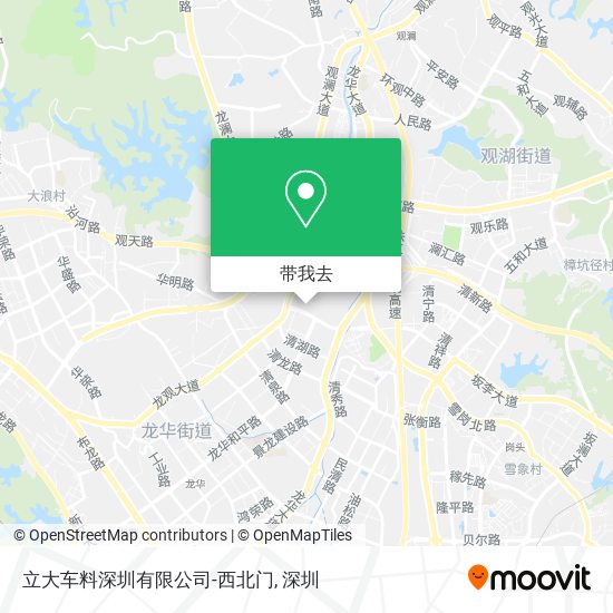 立大车料深圳有限公司-西北门地图