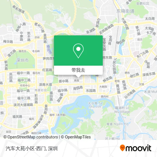 汽车大苑小区-西门地图