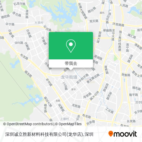 深圳诚立胜新材料科技有限公司(龙华店)地图