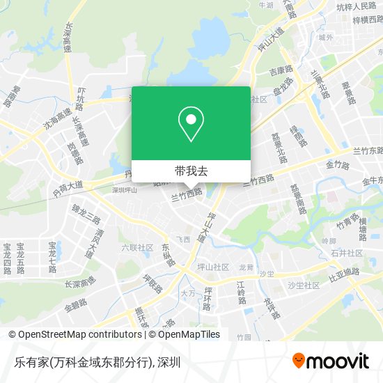 乐有家(万科金域东郡分行)地图