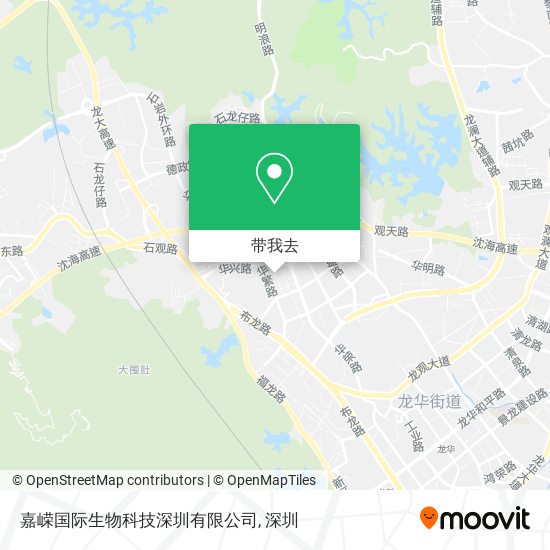 嘉嵘国际生物科技深圳有限公司地图