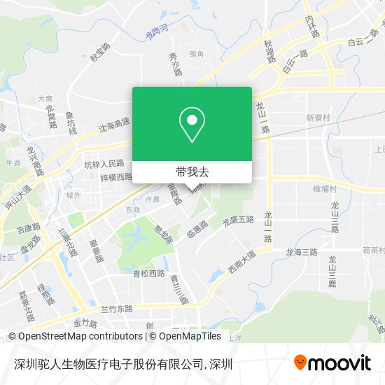 深圳驼人生物医疗电子股份有限公司地图