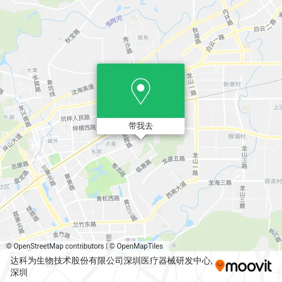 达科为生物技术股份有限公司深圳医疗器械研发中心地图