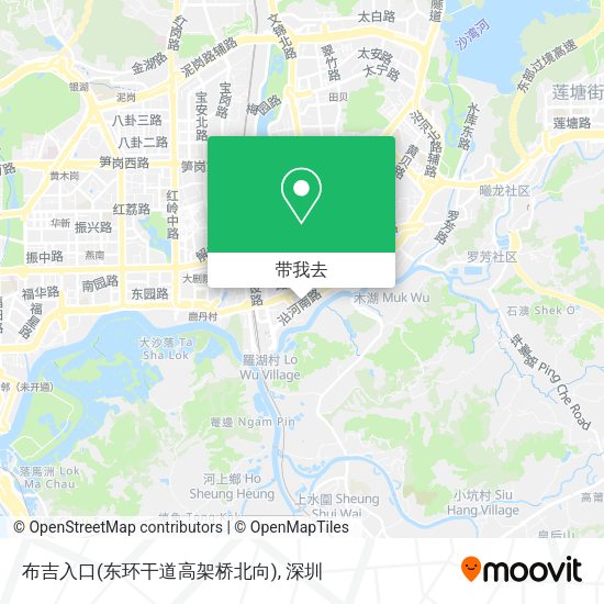 布吉入口(东环干道高架桥北向)地图