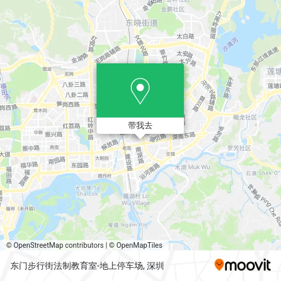 东门步行街法制教育室-地上停车场地图