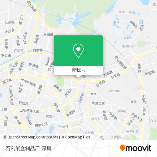 百利纸盒制品厂地图