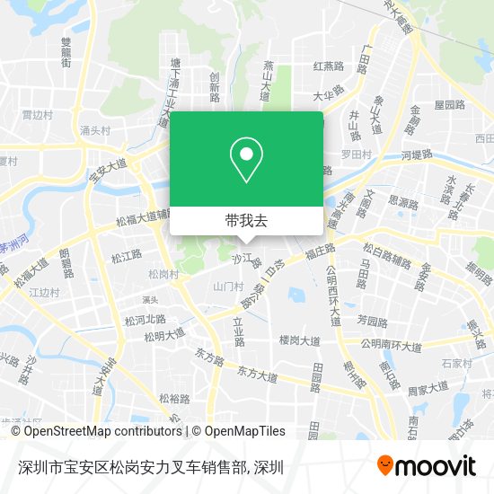 深圳市宝安区松岗安力叉车销售部地图
