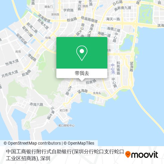 中国工商银行附行式自助银行(深圳分行蛇口支行蛇口工业区招商路)地图