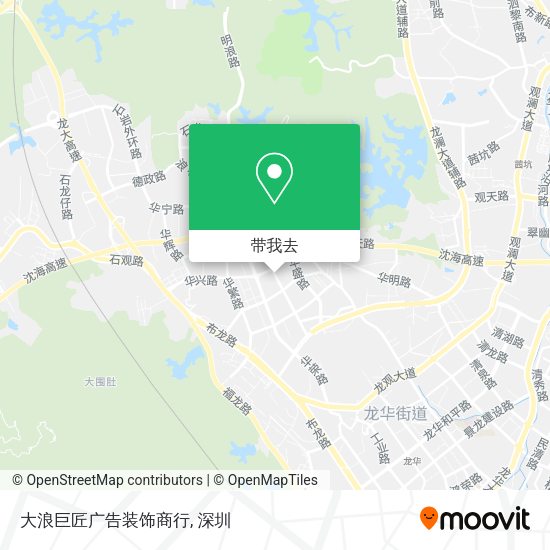 大浪巨匠广告装饰商行地图