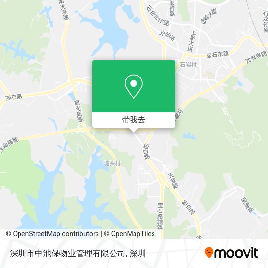 深圳市中池保物业管理有限公司地图