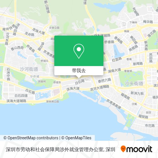 深圳市劳动和社会保障局涉外就业管理办公室地图