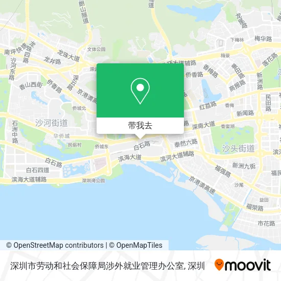 深圳市劳动和社会保障局涉外就业管理办公室地图