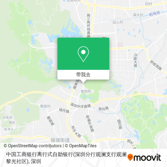 中国工商银行离行式自助银行(深圳分行观澜支行观澜黎光社区)地图