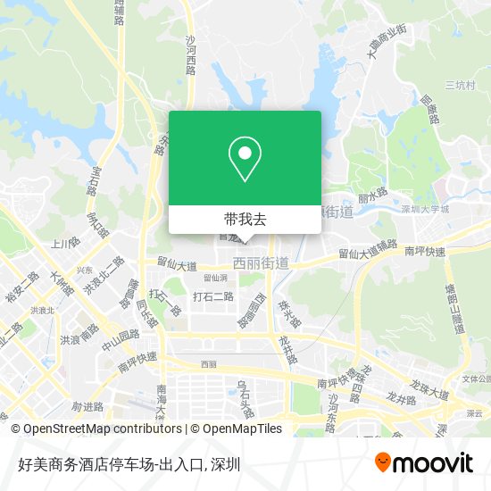 好美商务酒店停车场-出入口地图