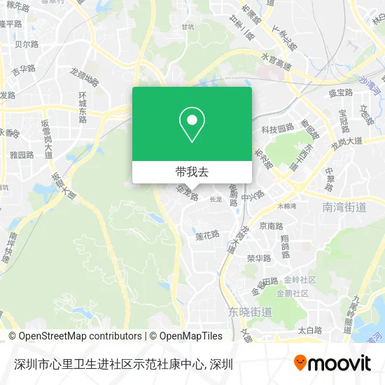 深圳市心里卫生进社区示范社康中心地图