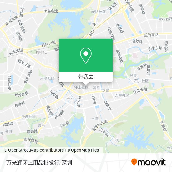 万光辉床上用品批发行地图