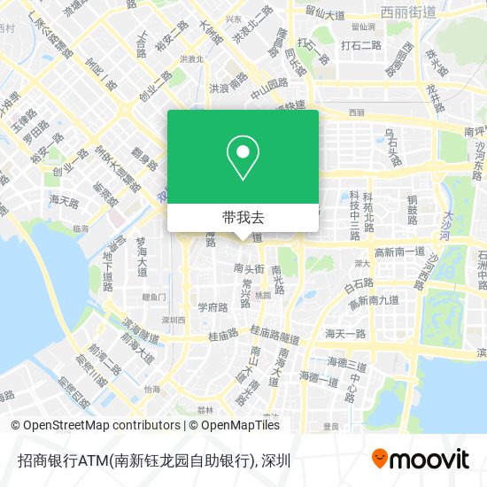 招商银行ATM(南新钰龙园自助银行)地图