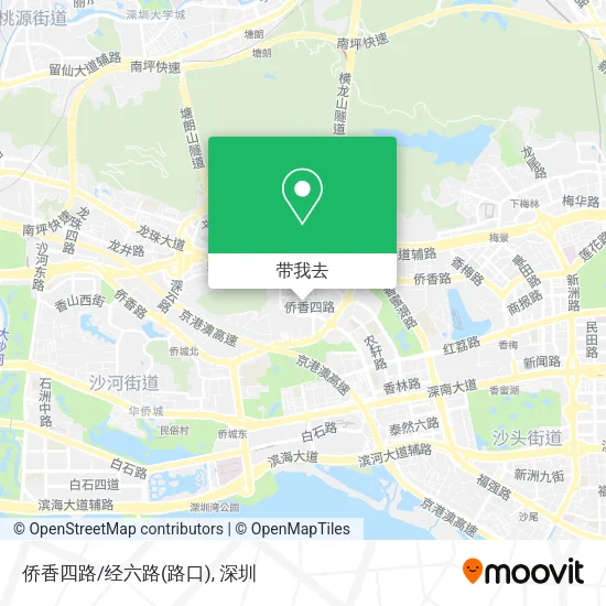 侨香四路/经六路(路口)地图
