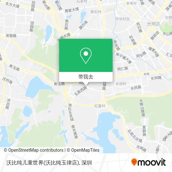 沃比纯儿童世界(沃比纯玉律店)地图