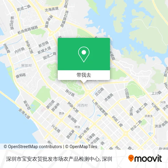 深圳市宝安农贸批发市场农产品检测中心地图