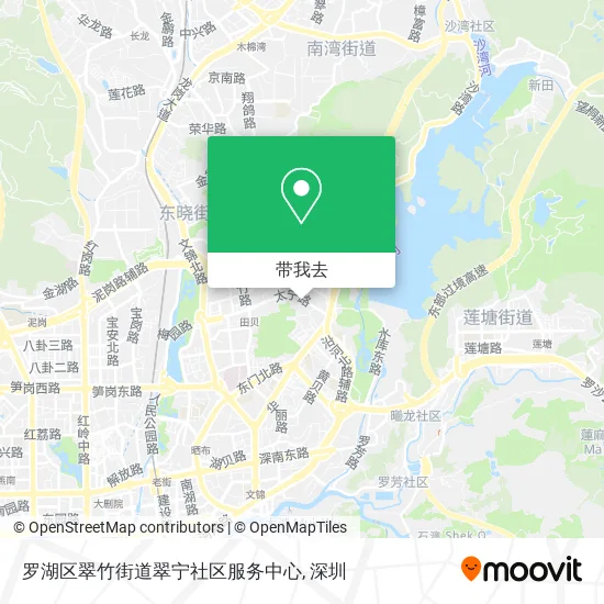 罗湖区翠竹街道翠宁社区服务中心地图