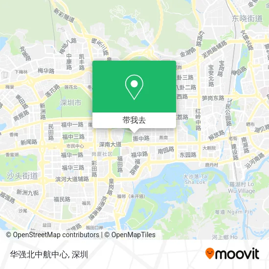 华强北中航中心地图