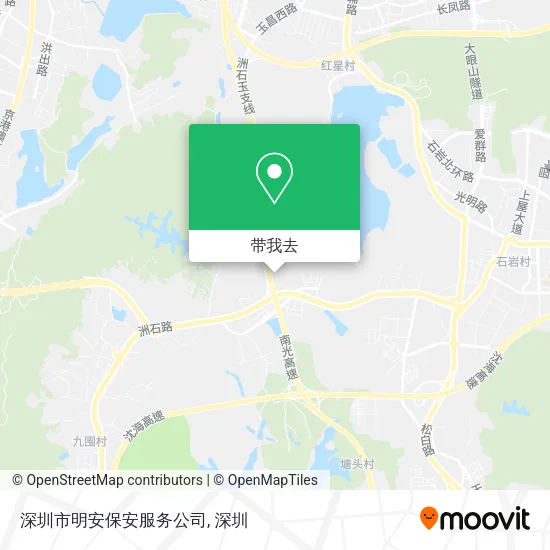 深圳市明安保安服务公司地图