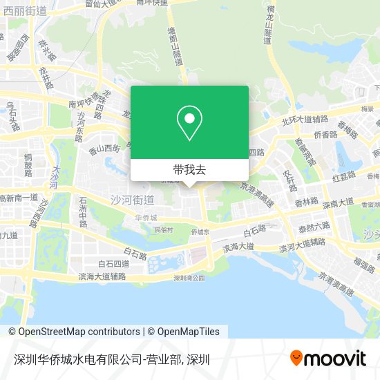 深圳华侨城水电有限公司-营业部地图
