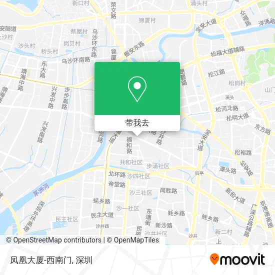 凤凰大厦-西南门地图