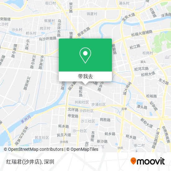红瑞君(沙井店)地图