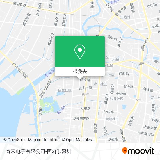 奇宏电子有限公司-西2门地图