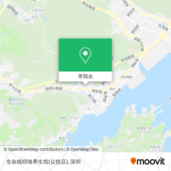 生命线经络养生馆(众悦店)地图